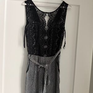 Elevenses Black Lace and Gray Ensemble